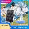 High Wind Solar Table Fan for Indoor & Outdoor Use - Ideal for Homes, Dorms, Offices