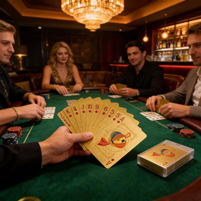 Premium Poker Card Features Lucky Red Theme And Antislip Texture For Long Terms Entertainment