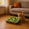 Felt Feline Maze Toy Mental Stimulation Interactive Maze Toy Feline Challenge Box Boredom Relief for Indoor Cats