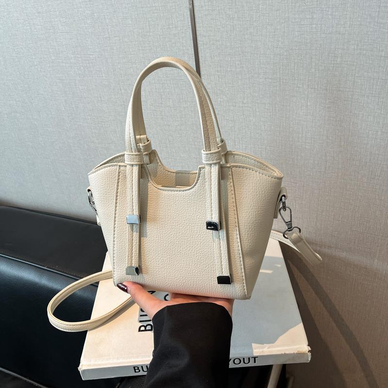 

Популярные маленькие сумки женские осень и зима новая универсальная сумка через плечо и кроссбоди портативная сумка-ведро белый