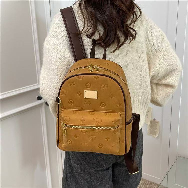 Hello Kitty Cartoon Backpack For Women And Girls With Pu Material And Cute Design For Daily Use