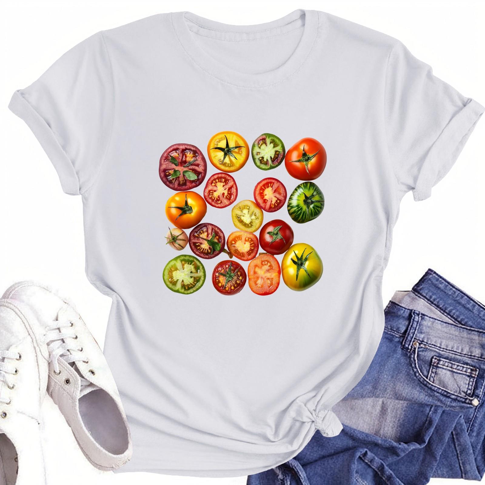 

Футболки с короткими рукавами для женщин, модные топы, легкие и мягкие повседневные летние наряды, одежда S белый