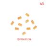 10Pcs A B C D Case Tantalum Capacitor 6V 10V 16V 25V 4.7Uf 10Uf 22Uf 47Uf 100Uf 470Uf For Electronic Projects Circuit Board
