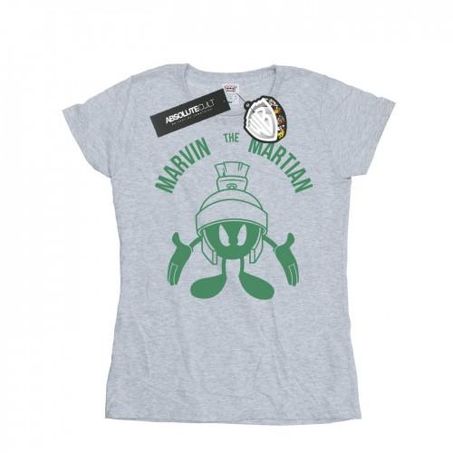 

Looney Tunes Womens/Ladies Marvin The Martian Large Head Cotton T-Shirt