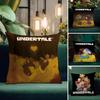 UUndertale Game Cushion Cover Natural Linen Pillow Case DoubleSided Print Decorative Sofa Pillowcase Home Decor Gift