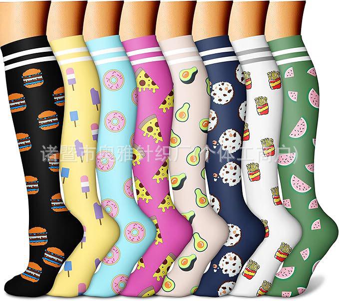 Cross-border Over-the-Knee Compression Yoga & Sport Socks Set