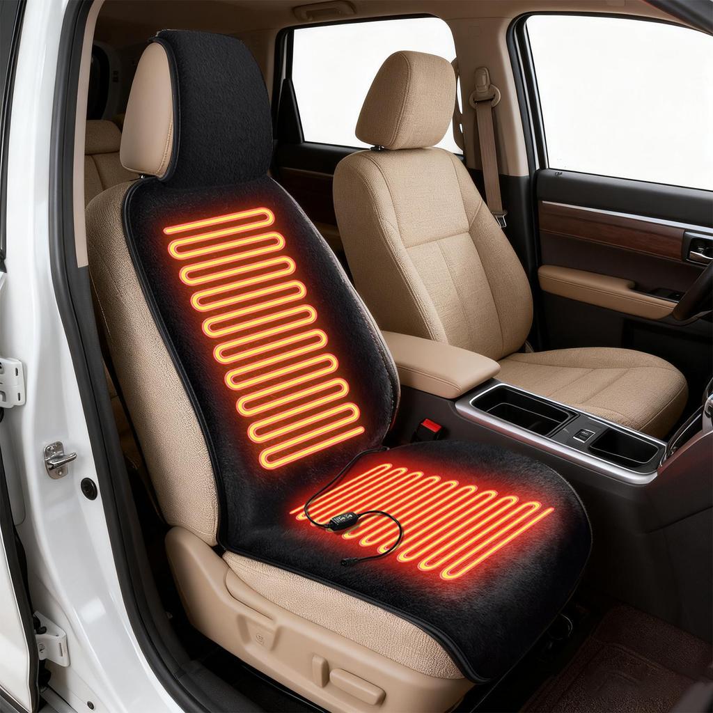 Car Heated Seat Cushion 3 Temperature Control Warming Device Winter Seat Cover For Car For Suv Rv Vehicle Auto Sedan