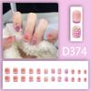 Summer Fresh Peach Heart Ombre Nail Art with Diamond Accents