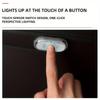 Lumină LED compactă reîncărcabilă USB pentru mașină cu activare magnetică la atingere și iluminare multicoloră