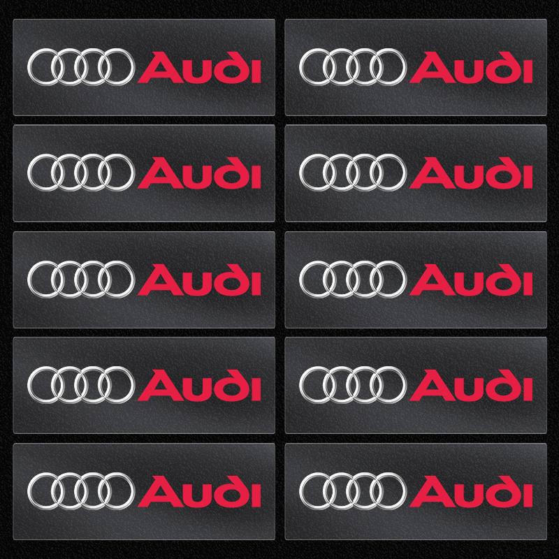 Car Logo Stickers Metal Emblem Decor Decals Accessories For S2 A1 A2 A3 A4 A5 A6 A7 A8 Q1 Q2 Q3 Q4 Q5 Q6 Q7 Q8 B5 B6 B7 B8 C5 C6 C7 C8 S4 S3 S5 S6