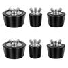 6 Pieces Rubber Pool Winterizing Plugs Expansion Plug With Stainless Steel Screws For Most Pool Types