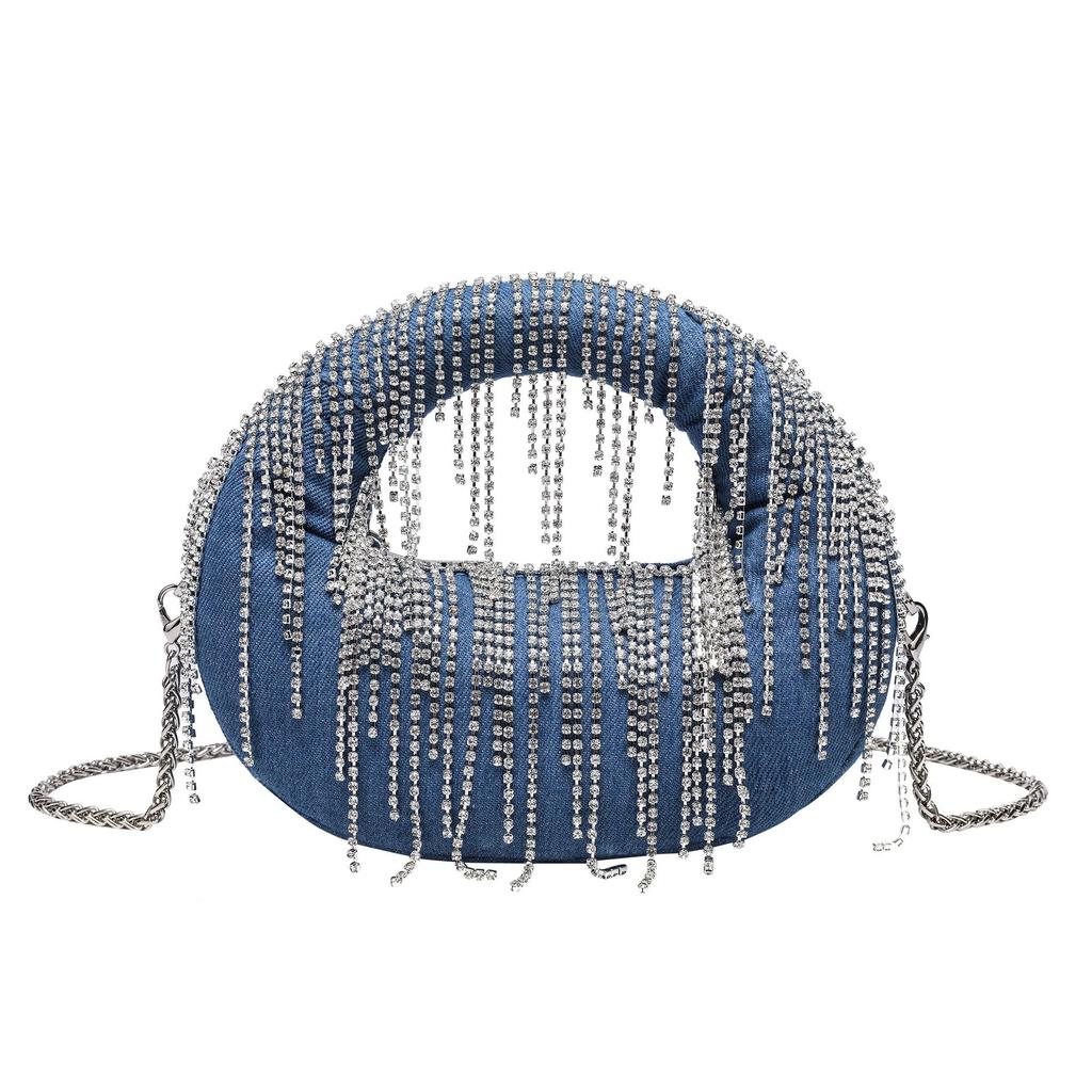 Sac de soirée élégant en strass - Sac à main tendance pour femme