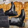 Scarpe Ofu, Stivali Western da Cowboy con Tacco Alto, Stivali da Coppia, Stivali Bellezza, Sacchetto con Cerniera in OPP, Senza Scatola