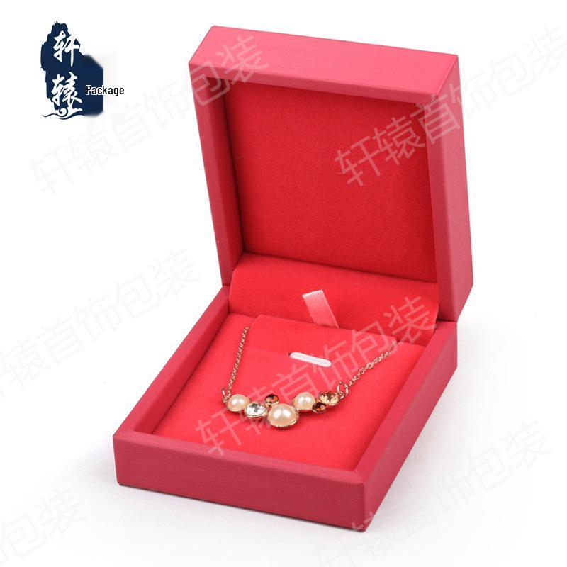 Gold & Silver Jewelry & Cosmetic Box – PU Brushed Pendant, Necklace, & Ring Box