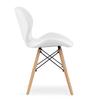 LAGO eco-leather chair - white x 2