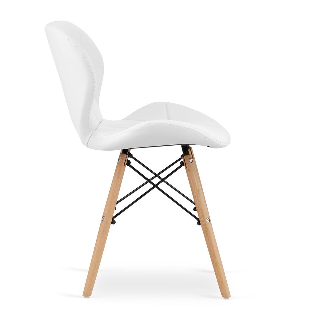 LAGO eco-leather chair - white x 2
