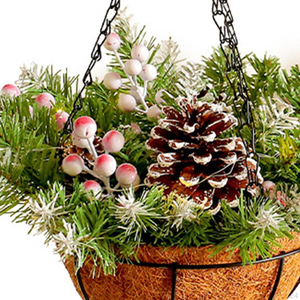 Sztuczny Świąteczny Wiszący Kosz Dekoracyjny Kolekcja Uroków Rekwizyt do Zdjęć Rekwizyty Okienne