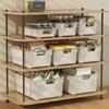 Stackable Vented Organizer Baskets Multi Size with Handles for Efficient Office Supplies Storage