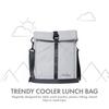 GRANDTIES Insulated Lunch Bag for Women, Men, Adults, and Teens - Roll-Top Leakproof Meal Prep Lunch Box Container, Reusable Snack Bag, Travel