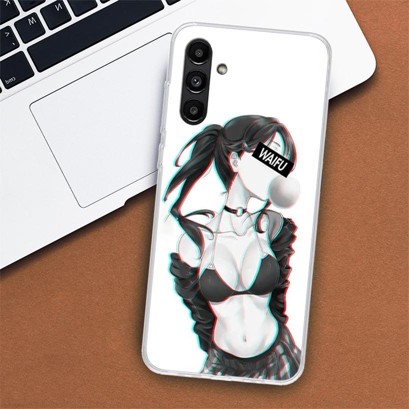 Pouzdro na telefon Sugoi Senpai Anime Waifu Sexy Girl pro Samsung Galaxy A55 A54 A53 A52 A15 A14 A13 A12 A35 A34 A33 A32 A25 A24 A23 A22