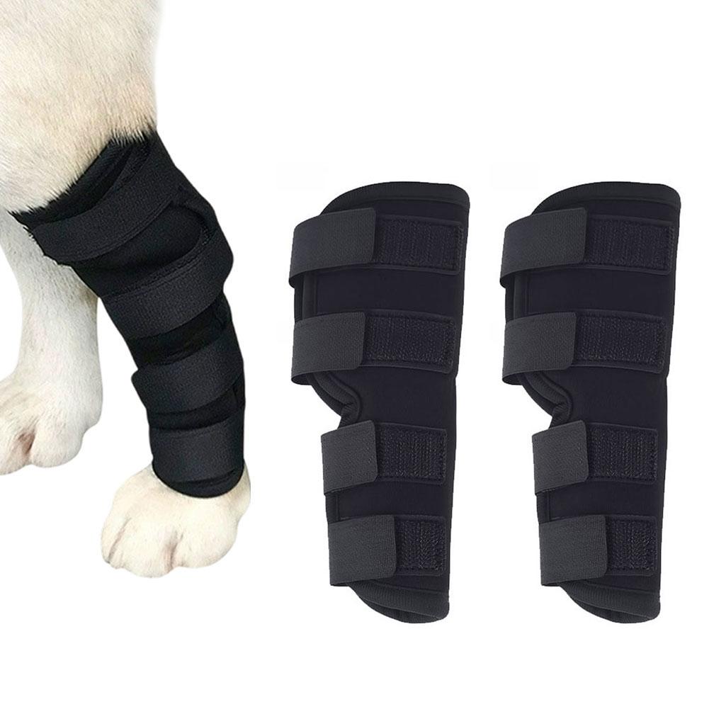 Dog Leg Brace Hock Joint Support Sleeve Prevent Chew Licking Bandage Wrap for Knee Sprains Injury Recovery Protection Pet Supplies