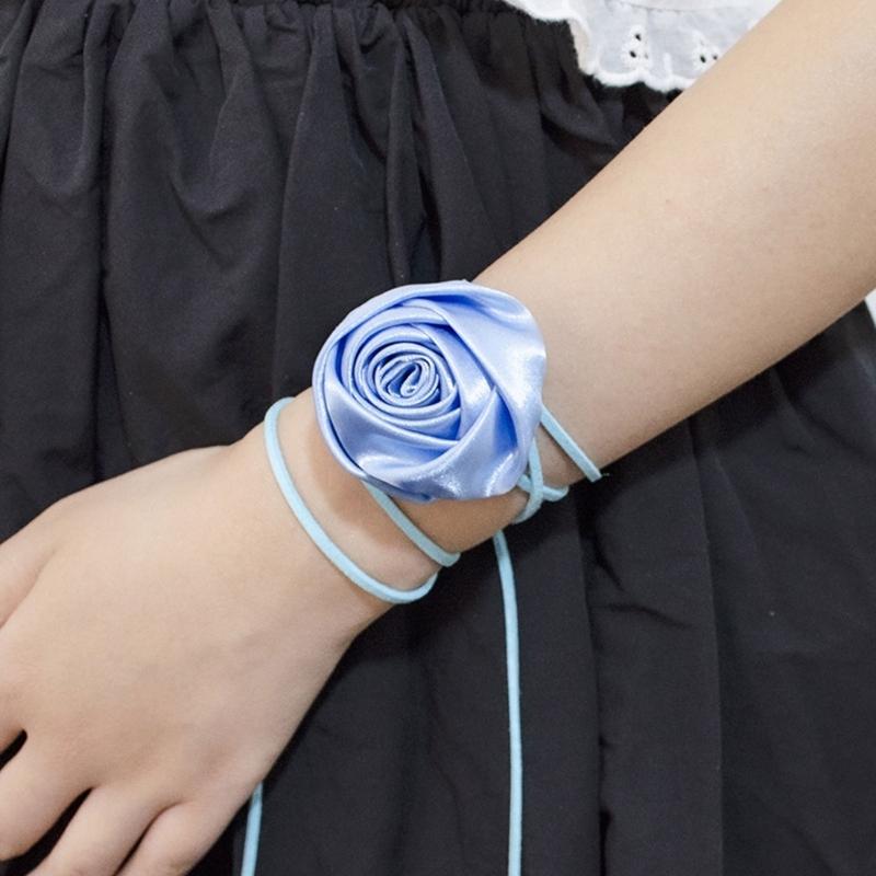 Elegant Rose Flower Clavicle Chain All-matched Necklace Women Bridal Adjustable Choker Mariage Jewelry Y2K Accessories