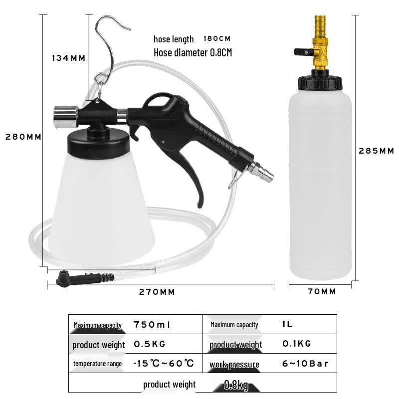 Jinchenchi Pneumatic Brake Fluid Bleeder Kit