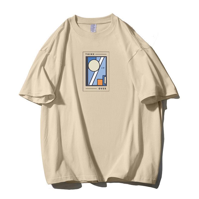 Shellsuning Oversized bavlněná trička s grafikou Muži Léto Měkké Trička s krátkým rukávem Dámská Móda Univerzální pulovry Dámské
