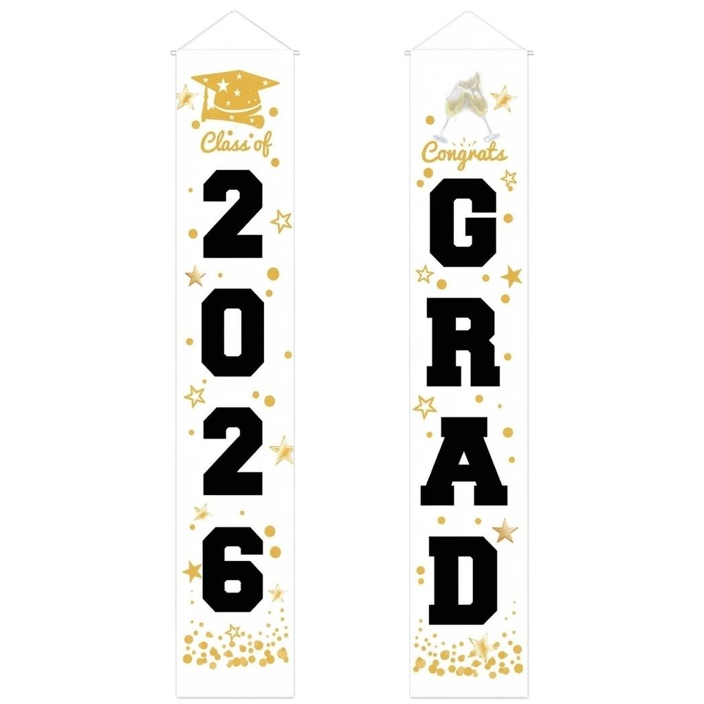 Graduation Class Decoration Door Flag Hanging Flag Graduation Party Decoration Supplies
