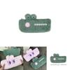 Cartoon Plush Bunny Crocodile Pencil Case With Large Capacity For Kids School Supplies