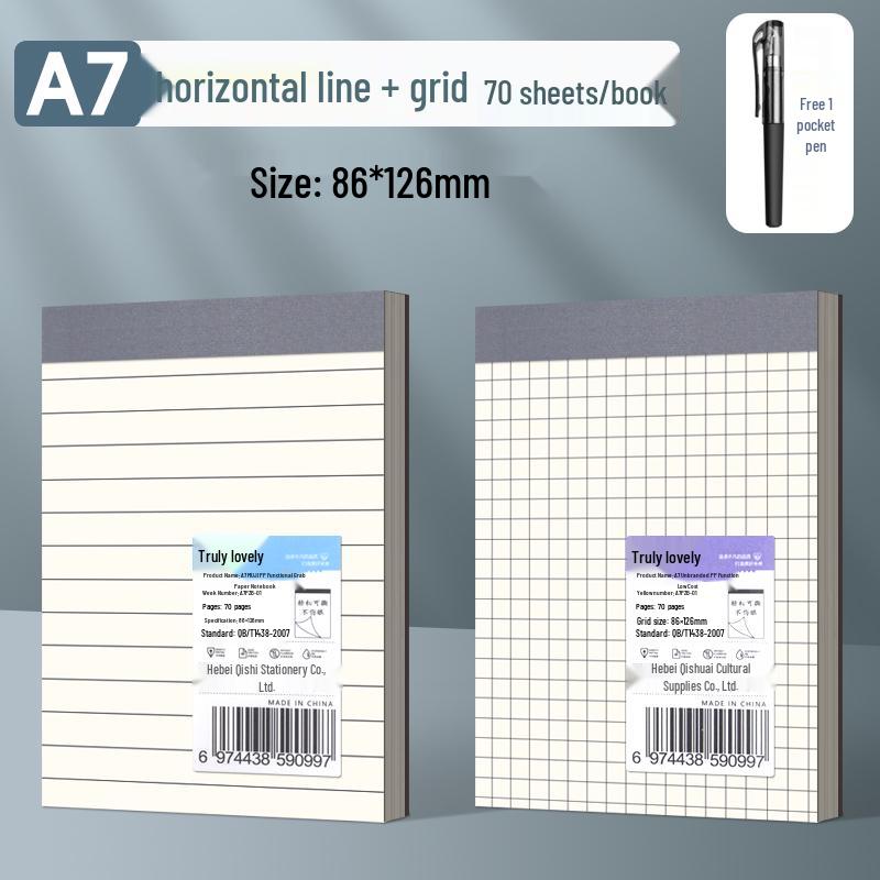 A7 Student Trumpet Sticky Note Pad: Tear-Off, Blank, Portable, Pocket-Sized, Lined & Grid Paper.