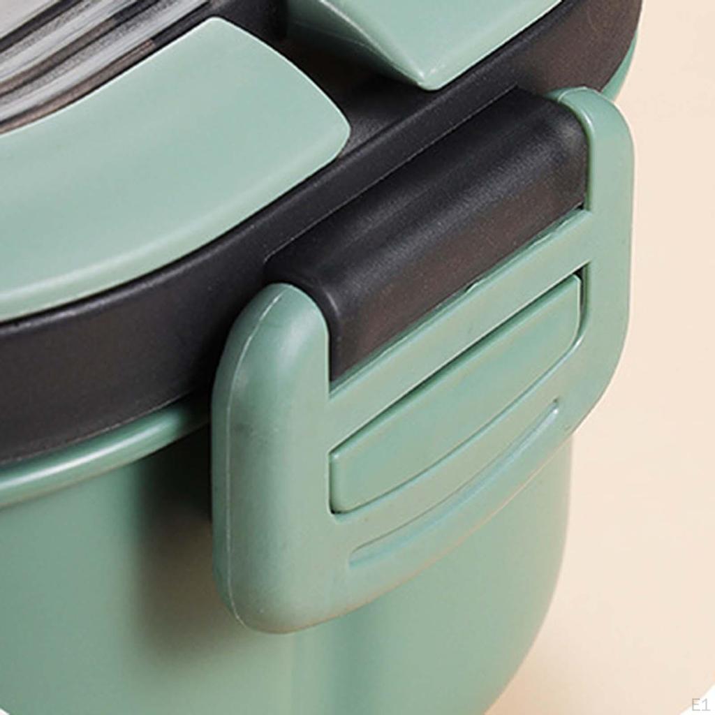 1200ml Lunch Box Food Container 2 Layers 3 Compartment for Busy Office Workers and Travelers Divided