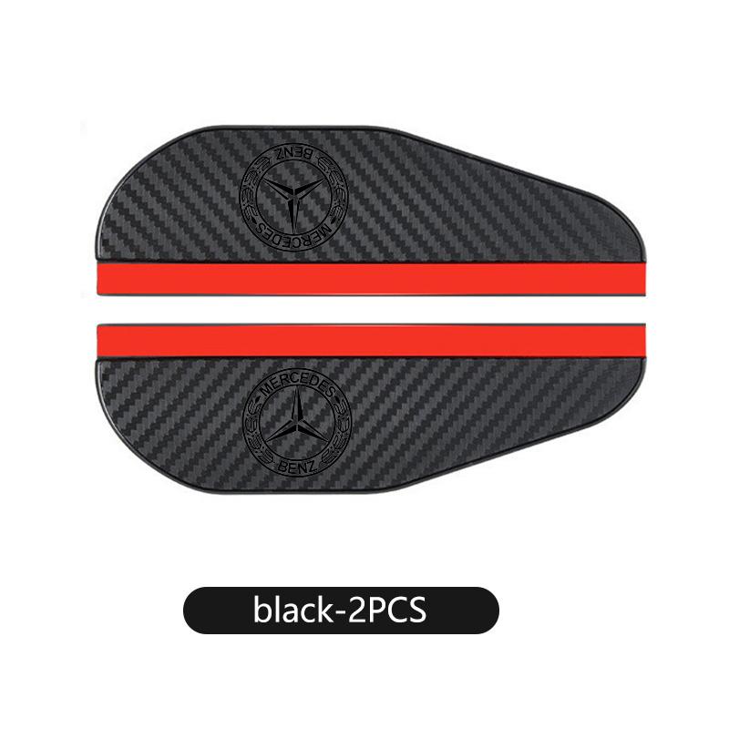 ycbs4 For Benz 2PCS Carbon Fiber Car Rearview Mirror Rain Eyebrow Visor Auto Accessories CLS SLK Sport ML C200 C260 C300 W205 CITAN