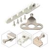 Sash Limiter Latch Door Lock Sash Lock Wind Hook Child Safety For Homes For Kindergartens White Plastic mild Steel