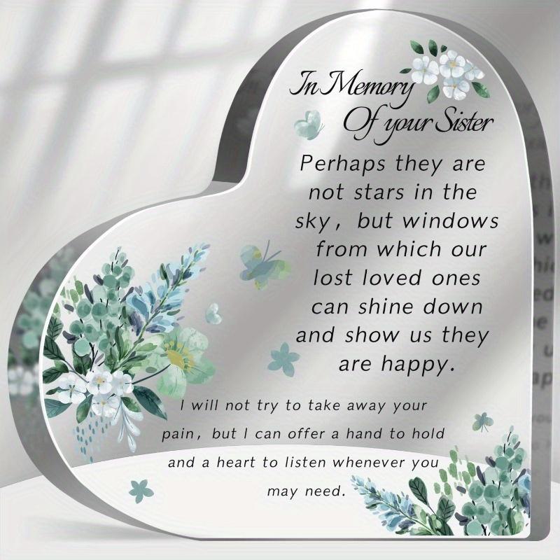 

Compassion Heart Memorial - Glass Acrylic Centerpiece Gift with Photography Utility чистый