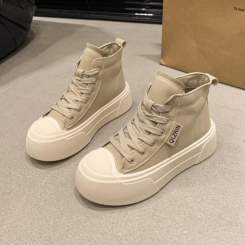Fashion 2024 Hot Sale New Autumn Winter Round Head Ladies Elegant Boots Lace-up Flat with Flat with Fashion Non-slip Women Shoes