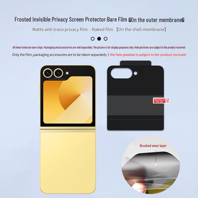 Samsung Z Flip 7/6 Full Screen Anti-Spy Matte Soft Film HD Hydrogel