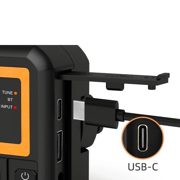 Multifunkční nouzové FM AM rádio Bluetooth reproduktory 5000mAh PowerBan DAB+ rádio Ruční klika Solární USB nabíjení