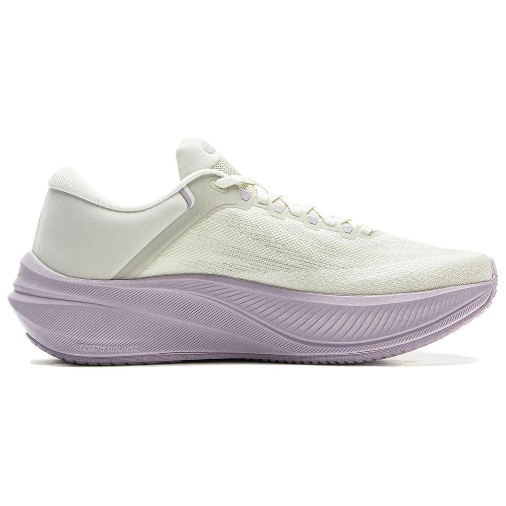 New LiNing Yueying 5 Cushioning, Wear Resistant Low top Casual Running Shoes Women's White Purple ARHV016-2