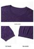 Spring & Autumn Knit Loose 3/4 Sleeve T-shirt for Women - Ice Silk, Stylish Large Size Base Layer