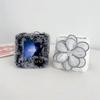 Applicable To Samsung ZFlip5 Plush Flower Phone Case Zflip3 Folding Plush Case Protective Case P50pocket