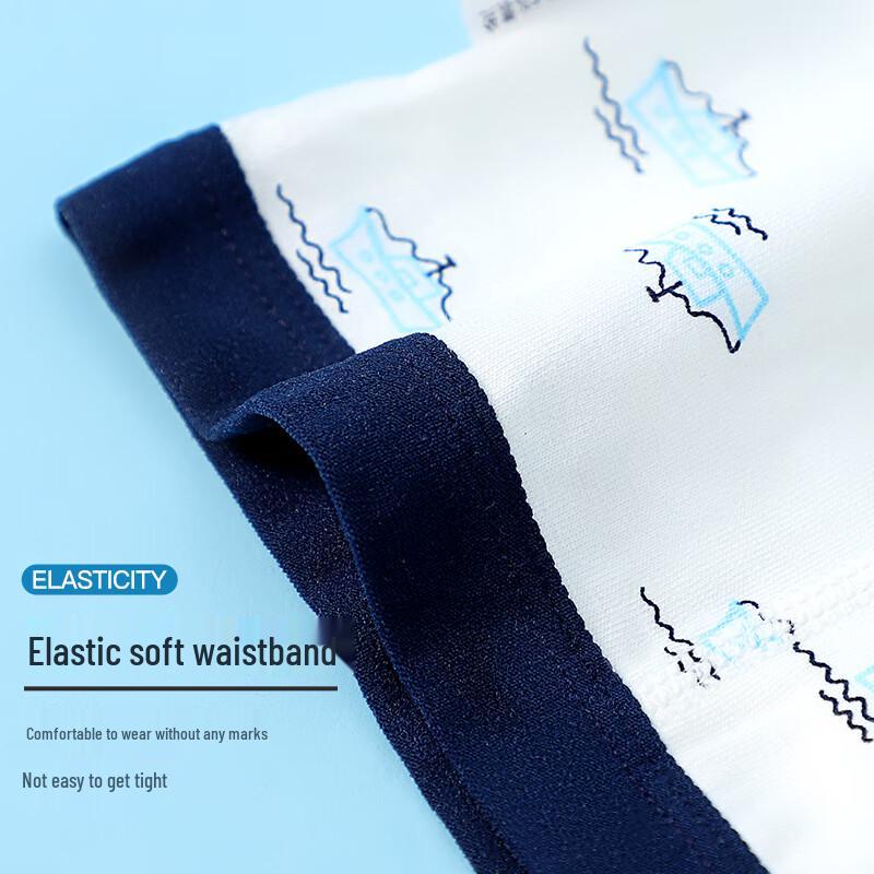 Langsha Boys' Cotton Boxer Briefs - Navigator 4-Pack