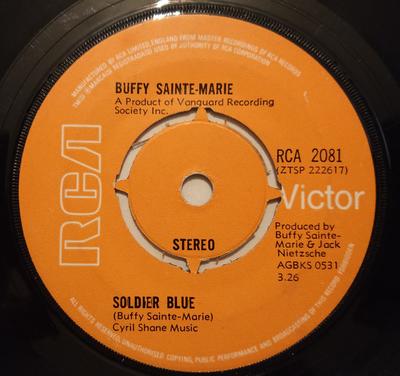 7-Zoll Schallplatte BUFFY SAINTE-MARIE - Soldier Blue RCA2081 RCA Victor 1971 UK Soundtracks & Musicals Gebraucht