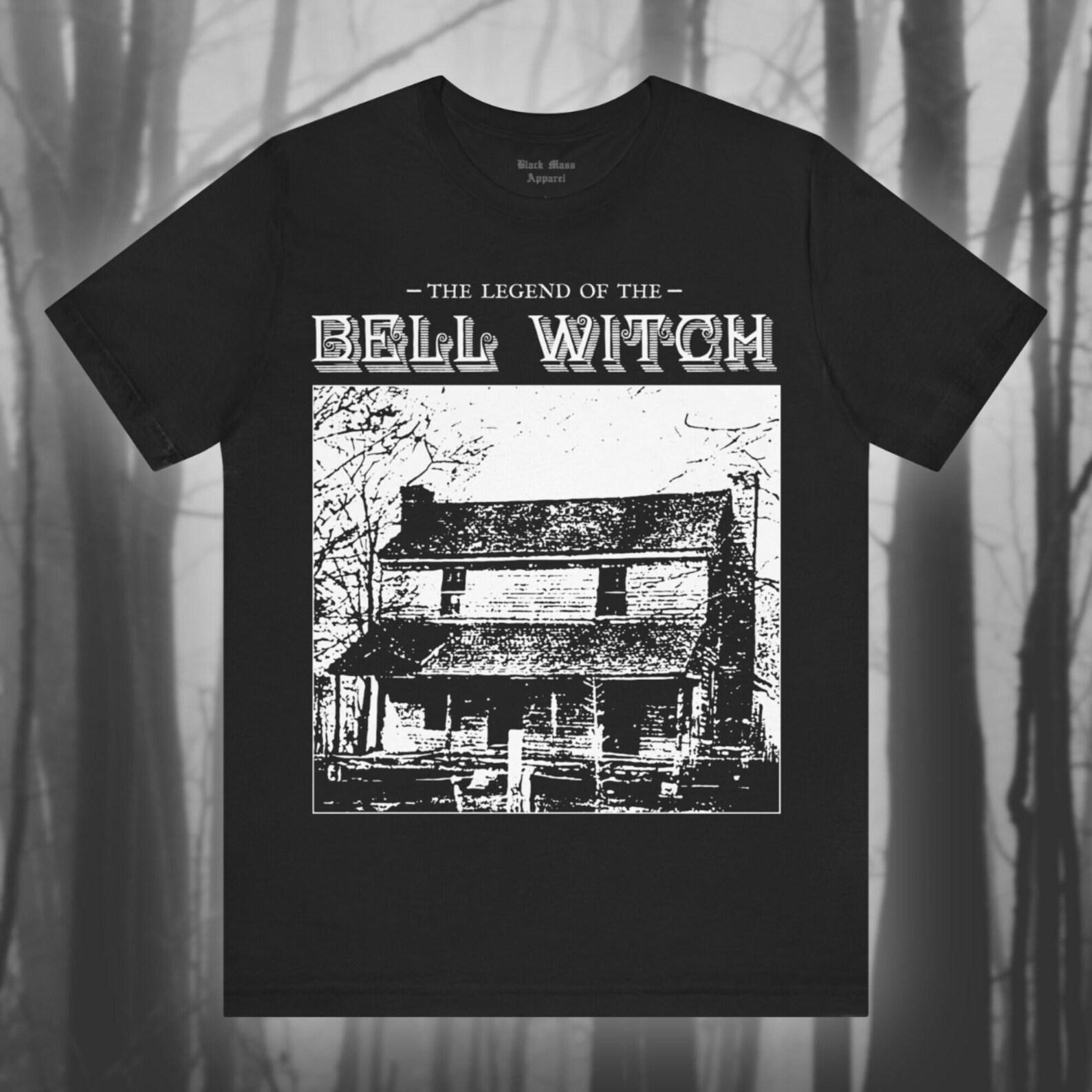 The Bell Witch, GhosT-Shirt, Vintage Witchcraft T-Shirt, Spooky T-Shirt, Haunting, Creepy Gothic T-Shirt Unisex Short Sleeve Tee L