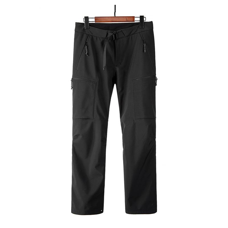 

Мужские зимние водонепроницаемые брюки софтшелл с флисовой подкладкой для хайкинга S чёрный