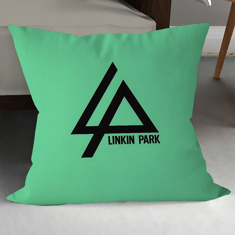 

Band L-Linkin Cool P-Park LOGO Personalized Pillow Dust Cover Bedroom Kids Party Decoration Pillowcase Birthday Children Gift 12x12Inch