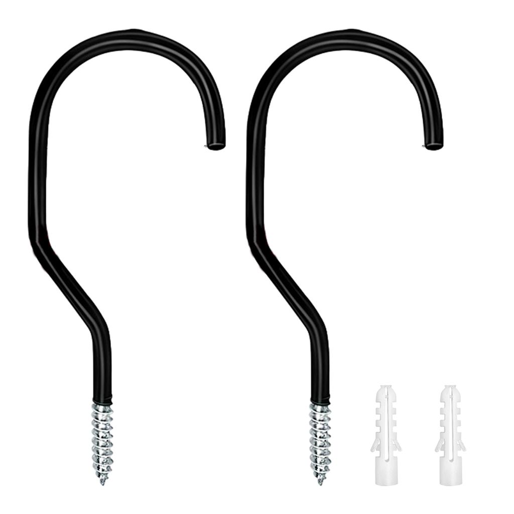 2 ks Nástěnný hák na kolo Heavy Duty Věšáky na kolo Kovový hák Organizér do garáže Parkovací přezka na jízdní kola Snadná instalace