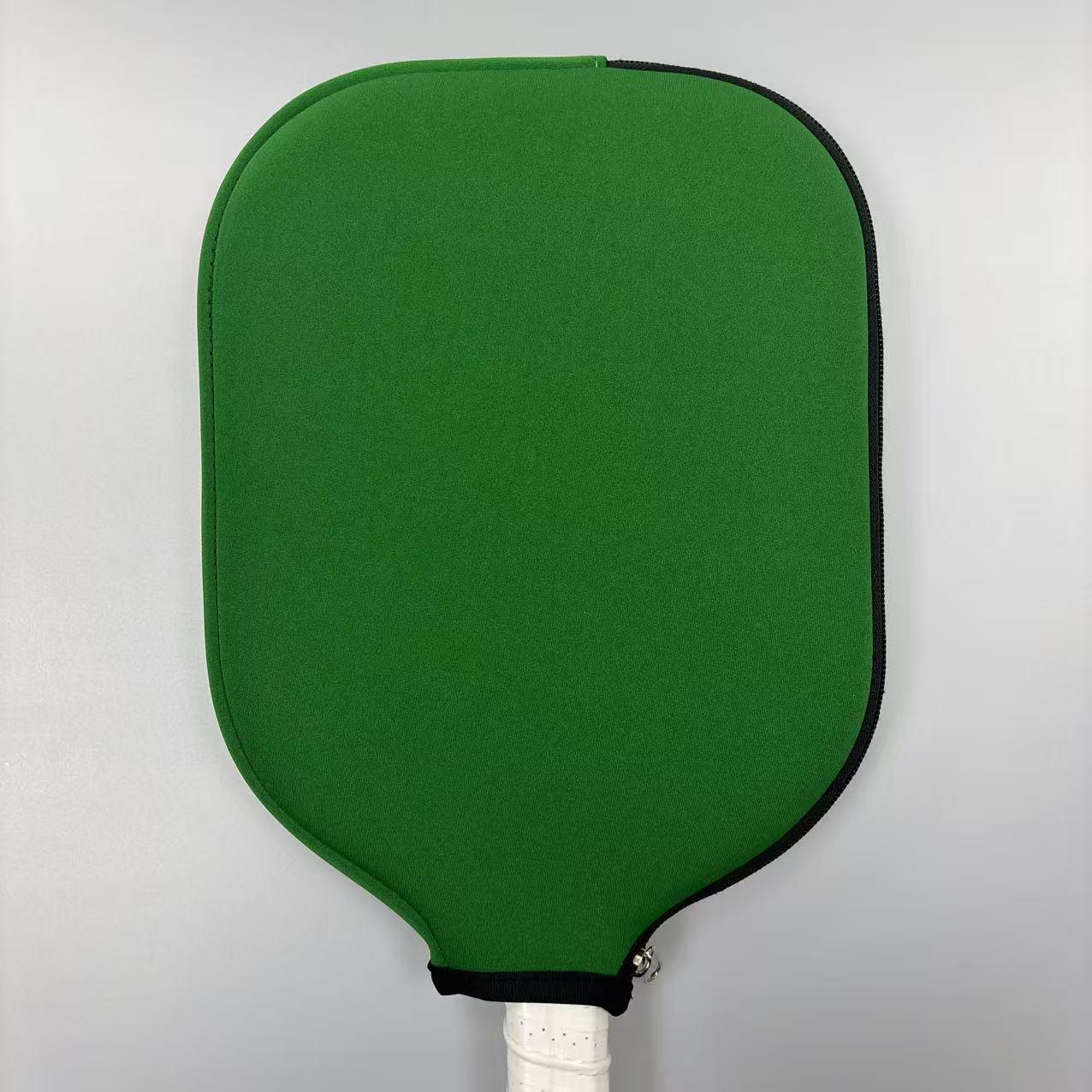 Waterproof Neoprene Portable Pickleball & Table Tennis Racket Cover зелёный