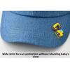 Vehicles Pattern Children Sports Hats Denim Baby Sun Visor Hat Simple Kids Baseball Caps  Outdoor