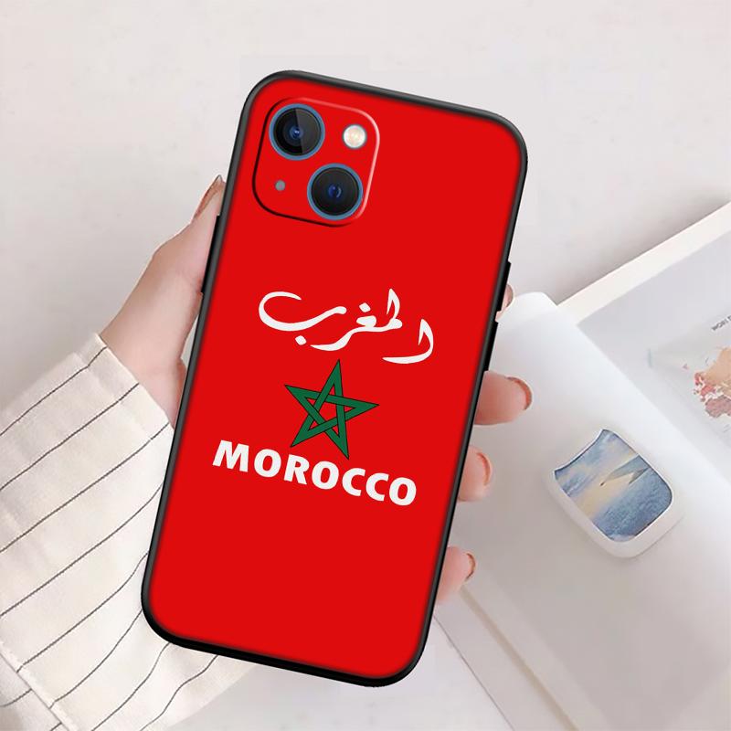 Morocco Flag Case for Motorola Edge 60 60s 70 G86 G56 G54 E14 G04S G45 G54 G64 S30 S50 X30 X40 X50 Pro Power